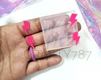 Blitz Ohrring Silikonform Bolzen Harz Schmuck Form | Crafter Mold Crafty787 Silikonform Ohrring Form | (B12)