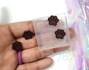 Dog Paw Stud Earring Silicone Silicone Mold | Resin Mold |Jewelry Mold Silicone Mold For Resin, Resin Mold (B11)