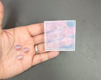 Sea Shell Mini Stud Earring Silicone Mold, Resin Jewelry Mold, UV Resin Mold, Shell Mold, Summer Mould, Polymer Clay Mould (A13)