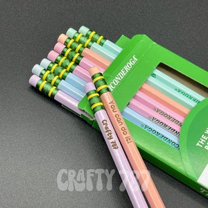 Personalize Pastel #2 Pencils, Custom Pencil, Teacher Gift, Back to School Supplies, Premium Pencils, Right and Left handed options