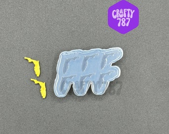 Florida Stud Earrings Silicone Mold, Resin Silicone Mold, Food Safe Mold, Florida State Mold, Resin Jewelry Mold, UV Resin (d14)