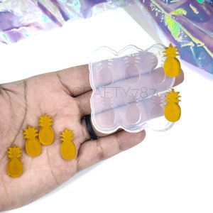 Pineapple Stud Earring Silicone Mold, Resin Jewelry Mold, Resin Mold , Polymer Clay , UV Resin Mold, Summer Earring Mold (B6)