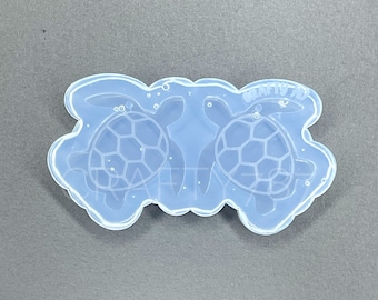 Turtle Earring Silicone Mold ,  Resin Jewelry Mold , Silicone Mold , UV Resin Mold. Keychain Mold Turtle (D4)