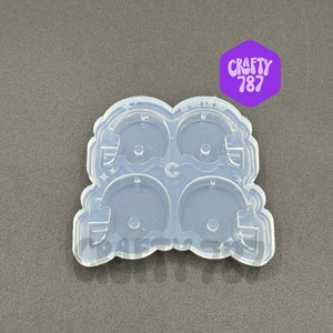 Football Helmet Dangle Earring Silicone Mold, Resin Mold, UV Resin Jewelry Mold, Craft Mould (B15)
