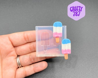 Ice Cream Silicone Mold, Resin Silicone Mold, Summer Theme Mold, Food Safe Mold, Polymer clay Mold, Crafter Mould (A1)