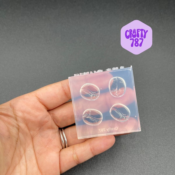 Molde de silicona para granos de café, molde de resina, molde de silicona con resina UV, molde para manualidades, molde apto para alimentos (A15)