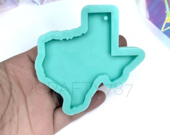 Texas Keychain Silicone Mold | Resin Silicone Mold Diy, Resin Mold , Crafter Mould , Texas (D10)