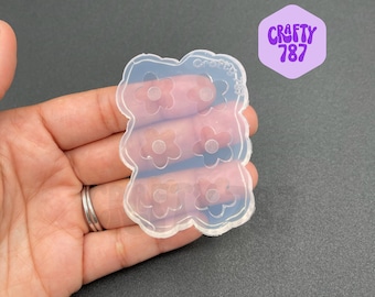 Flower Summer Stud Earring Silicone Mold, Resin Mold, Jewelry Making Silicone Mold, Food Safe Baking Mold, Crafter Mould (A1)