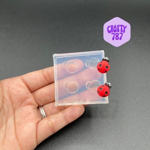 Ladybug Matte Silicone Mold, Resin Mold, Uv Resin Jewelry Mold, Crafter Mould, Food Safe Mold (A14)