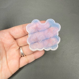 Star Stud Earring Silicone Mold, Resin Jewelry Mold, UV Resin Mold, Crafter Silicone Mold, Polymer Clay Mould (A13)