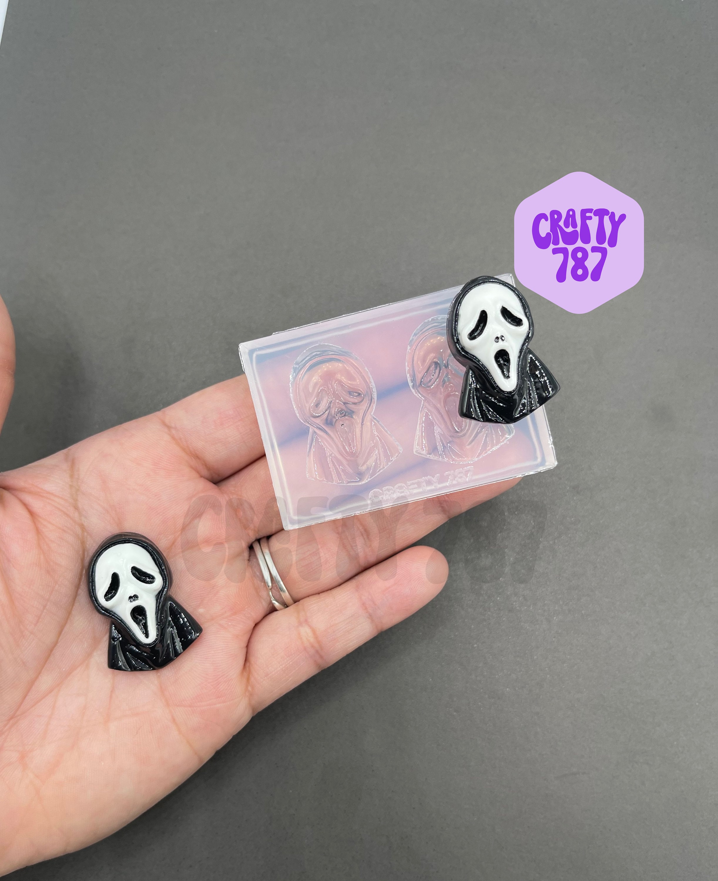 Halloween Silicone earrings mold for resin and epoxy Pumpkin