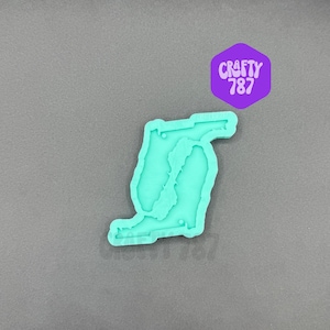 Florida Keychain Silicone Mold State Mold, Resin Silicone Mold, Craft Mould Diy(D8)