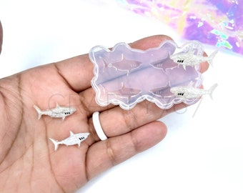Shark Stud Earring Silicone Mold, Resin Jewelry Mold , Crafter Resin Mold, Silicone Mold For Resin, Resin Mold , UV Resin Mold (A6)