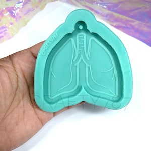 Lung Pulmón Keychain Silicone Mold | Lung Keychain Resin Mold | Crafter Mould Silicone Mold For Resin (D10)