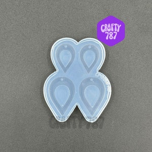 Teardrop Elegant Earring Silicone Mold, Resin Jewelry Mold, UV Resin Mold, DIY Crafter Mould