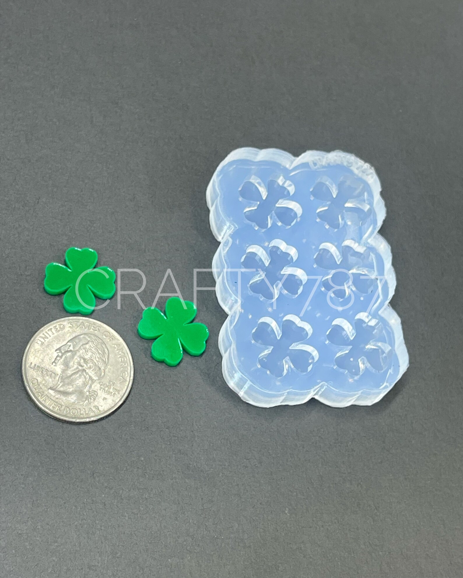 Four Leaf Clover Shamrock Stud Earring Silicone Mold St Etsy
