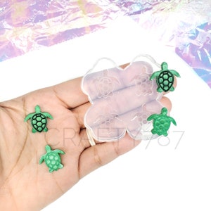 Turtle Studs Earring Silicone Mold | Resin Silicone Mold | UV Resin Mold , Summer Mold , Turtle Crafts Mould (A9)