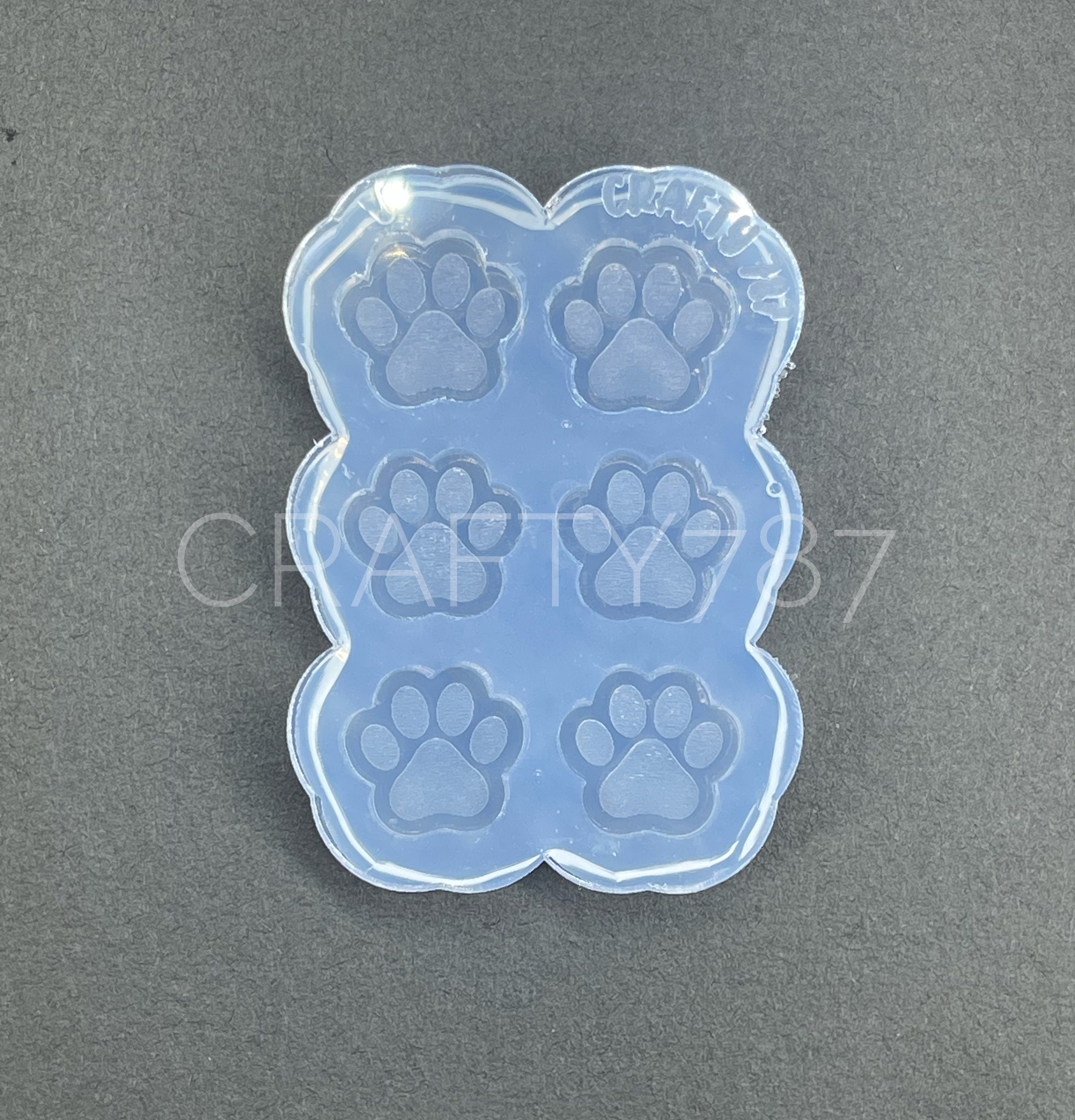  RFGHAC Dog Paw Print Heart Silicone Molds Love Ribbon Keychain  Resin Mold Water Droplet Earring Silicone Resin Molds Bear Paw Epoxy Resin  Molds for DIY Women Jewelry Pendant Craft Set of