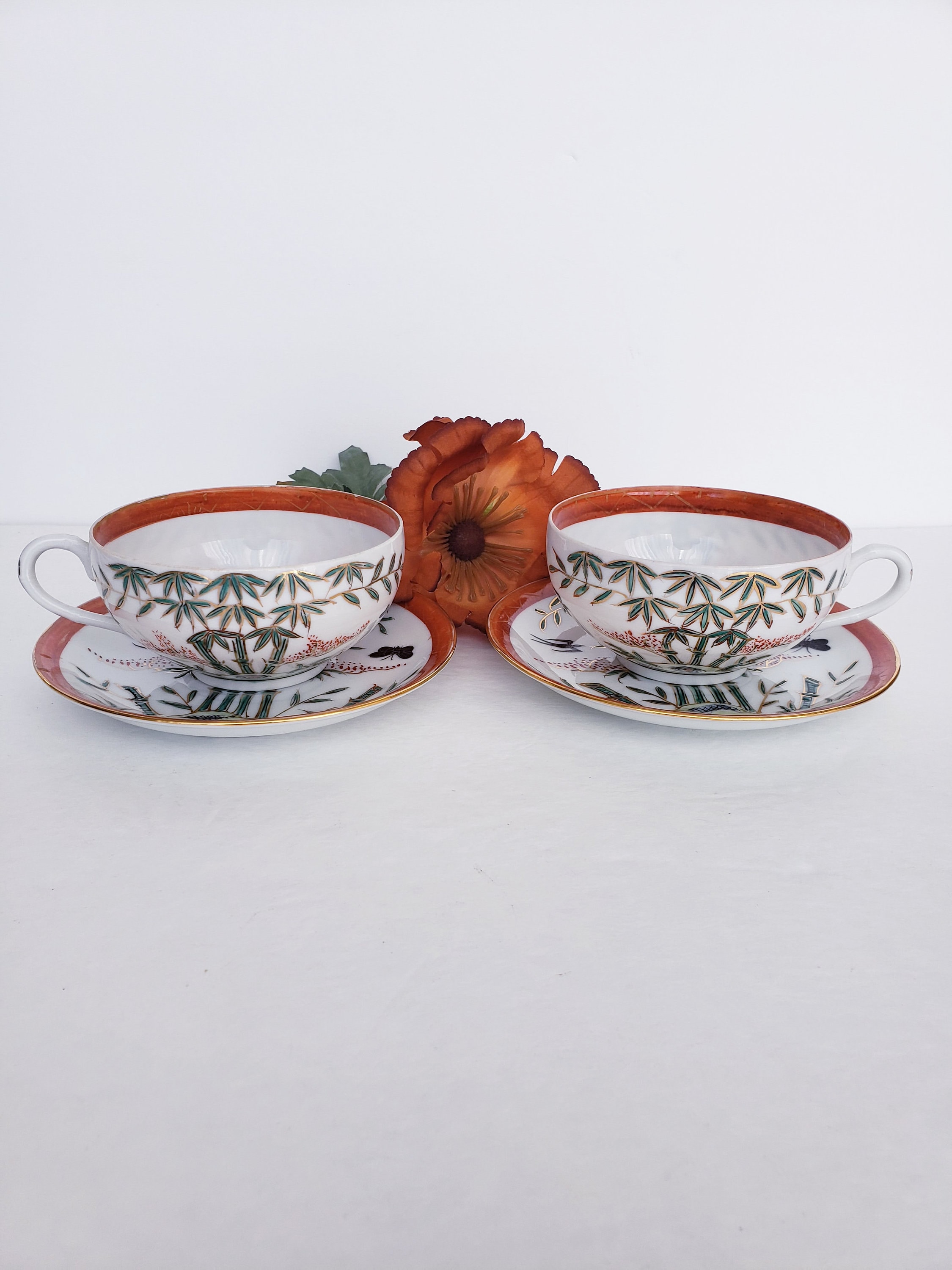 お歳暮･冬ギフト2025｜ギフト・贈り物はセブン Vintage Cup Tea Decorated Hand Wares Porcelain Japanese Y.T. 食器