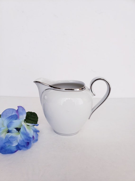 Vintage Princess House Princess Heritage Platinum Trim Creamer Etsy