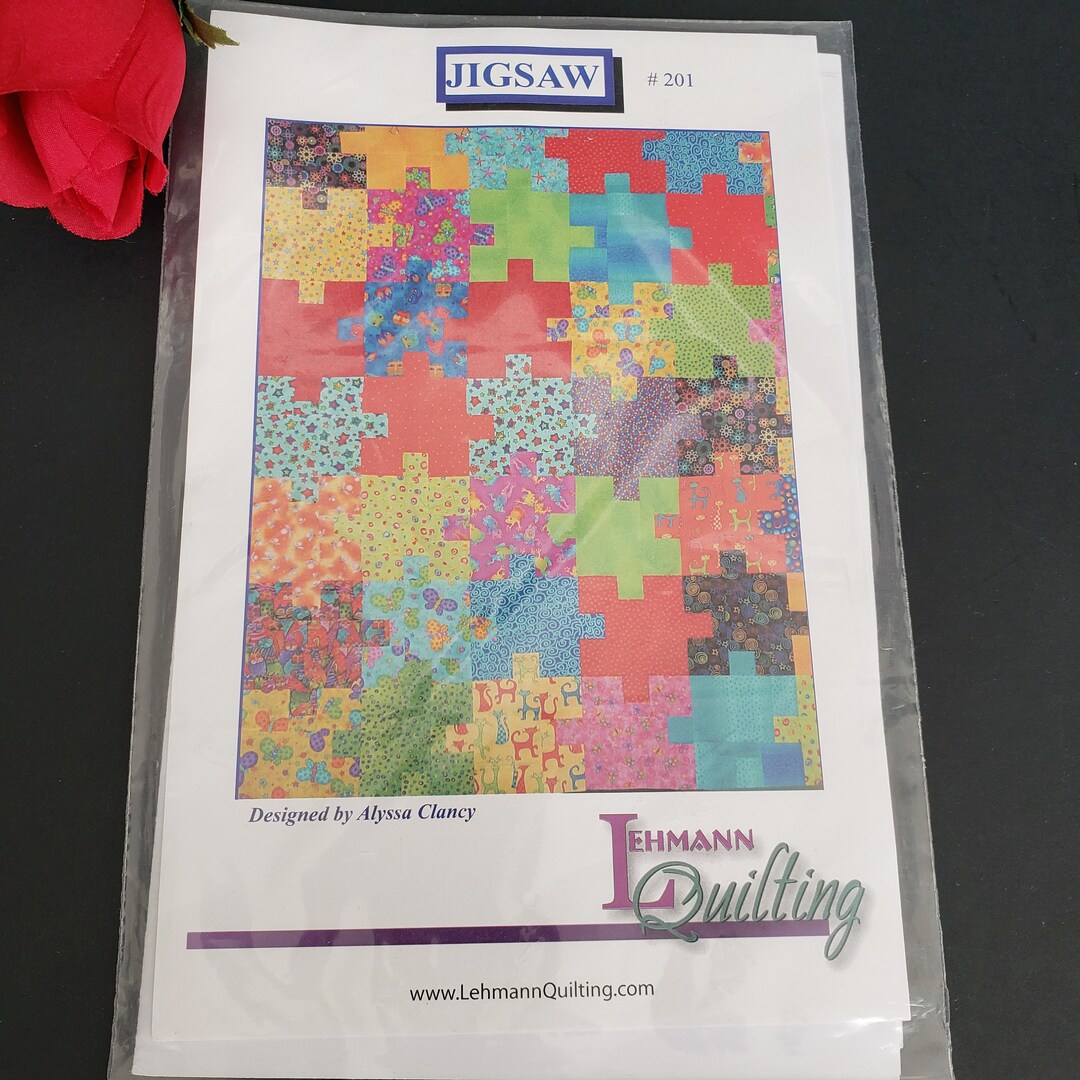 Lehmann Quilting Jigsaw Quilt Pattern, Designed by Alyssa Clancy, 201
