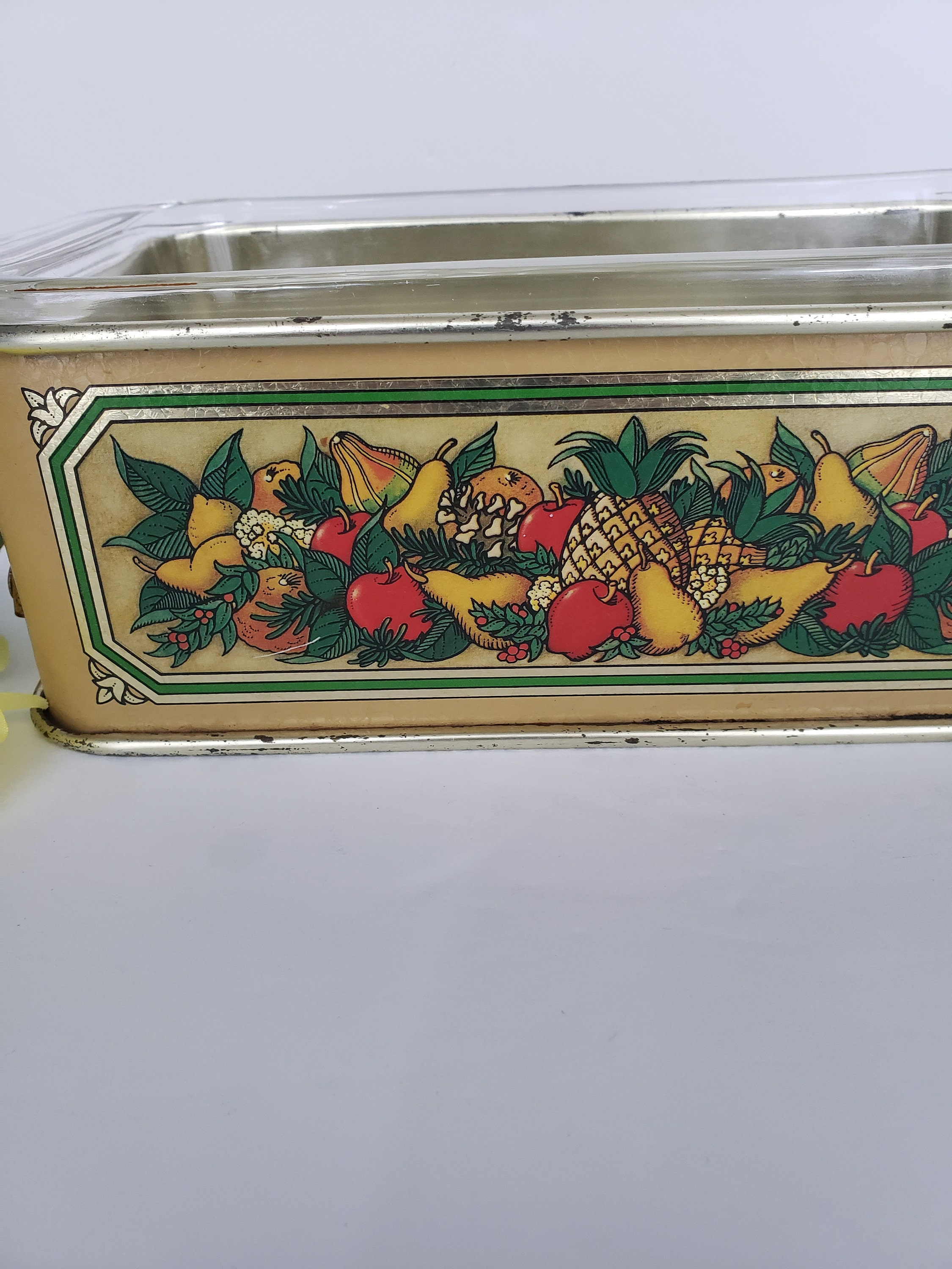 Vintage Teleflora Loaf Pan Holder With Pyrex Loaf Pan 213 Etsy