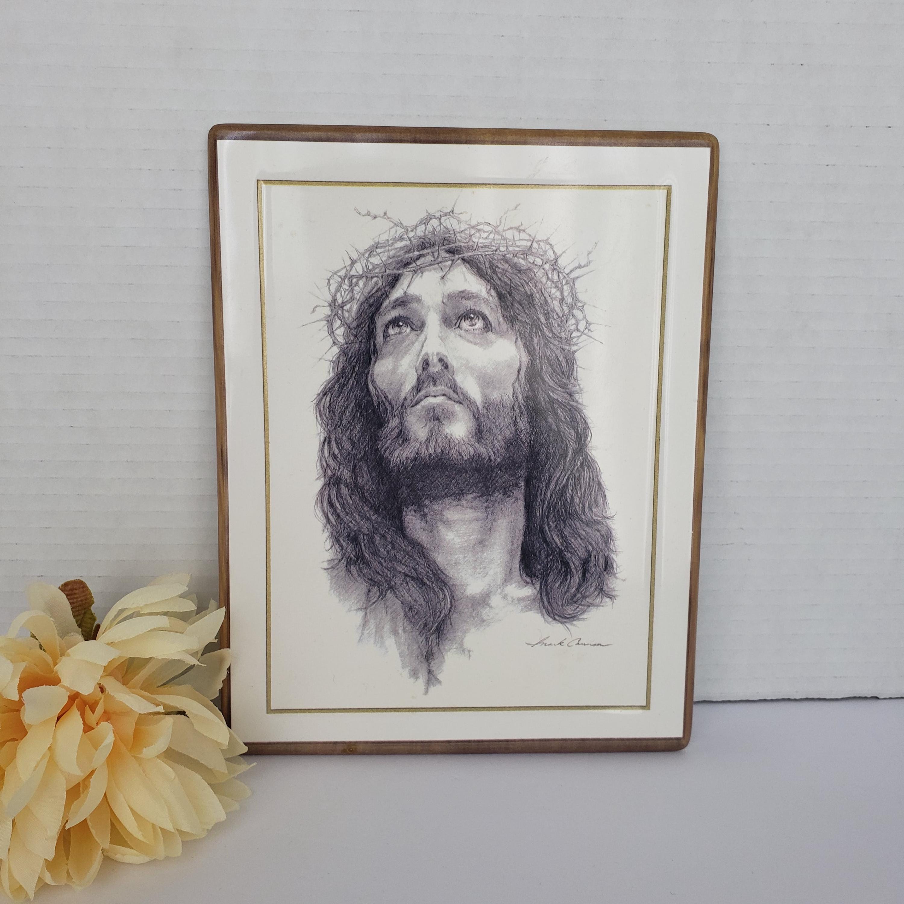 Crown of Thornz 12インチ LP【1995年オリジナル盤】 Vintage Bradford Exchange 'crown of Thorns' Ceramic Tile Art by