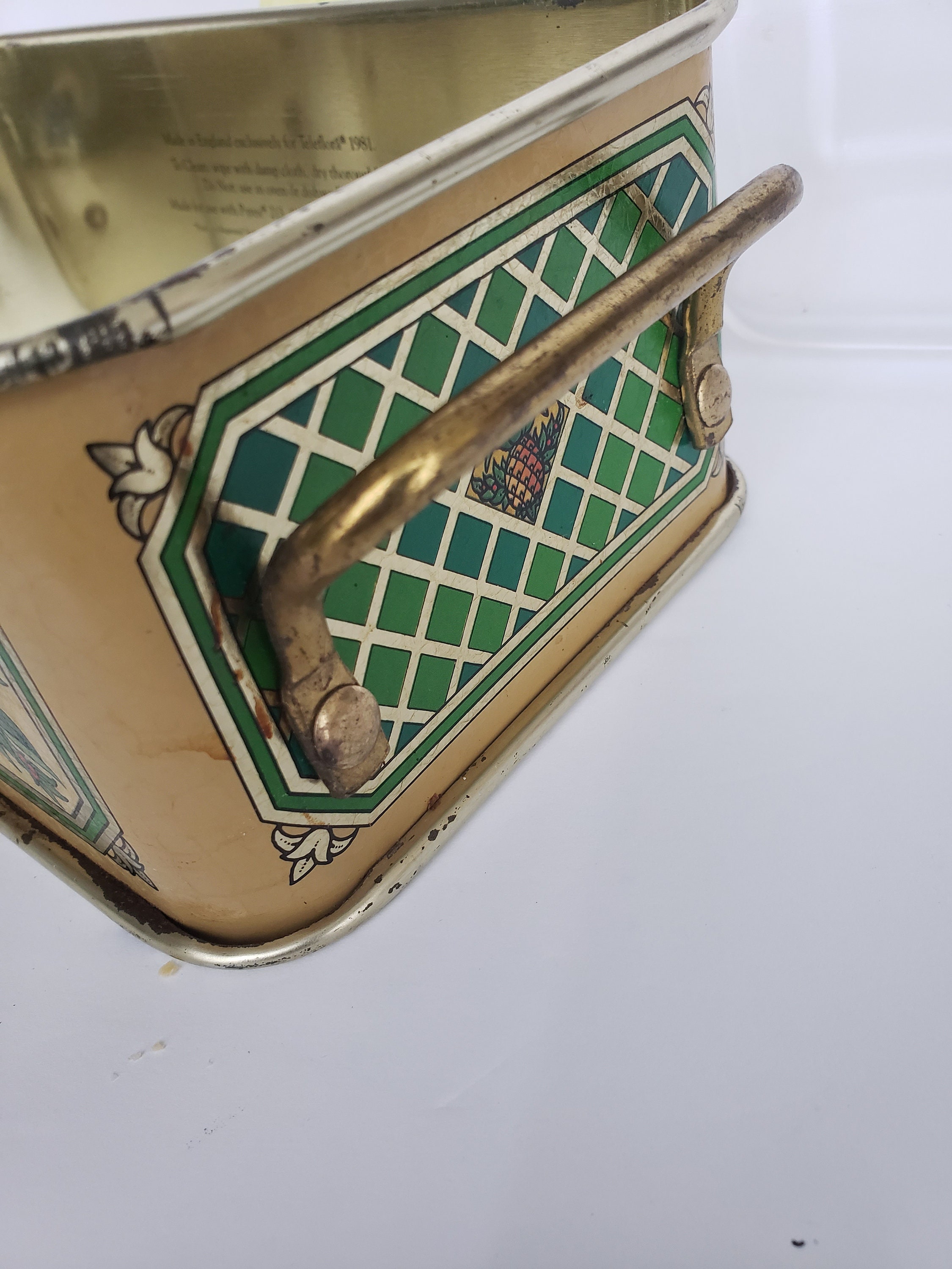 Vintage Teleflora Loaf Pan Holder With Pyrex Loaf Pan 213 Etsy