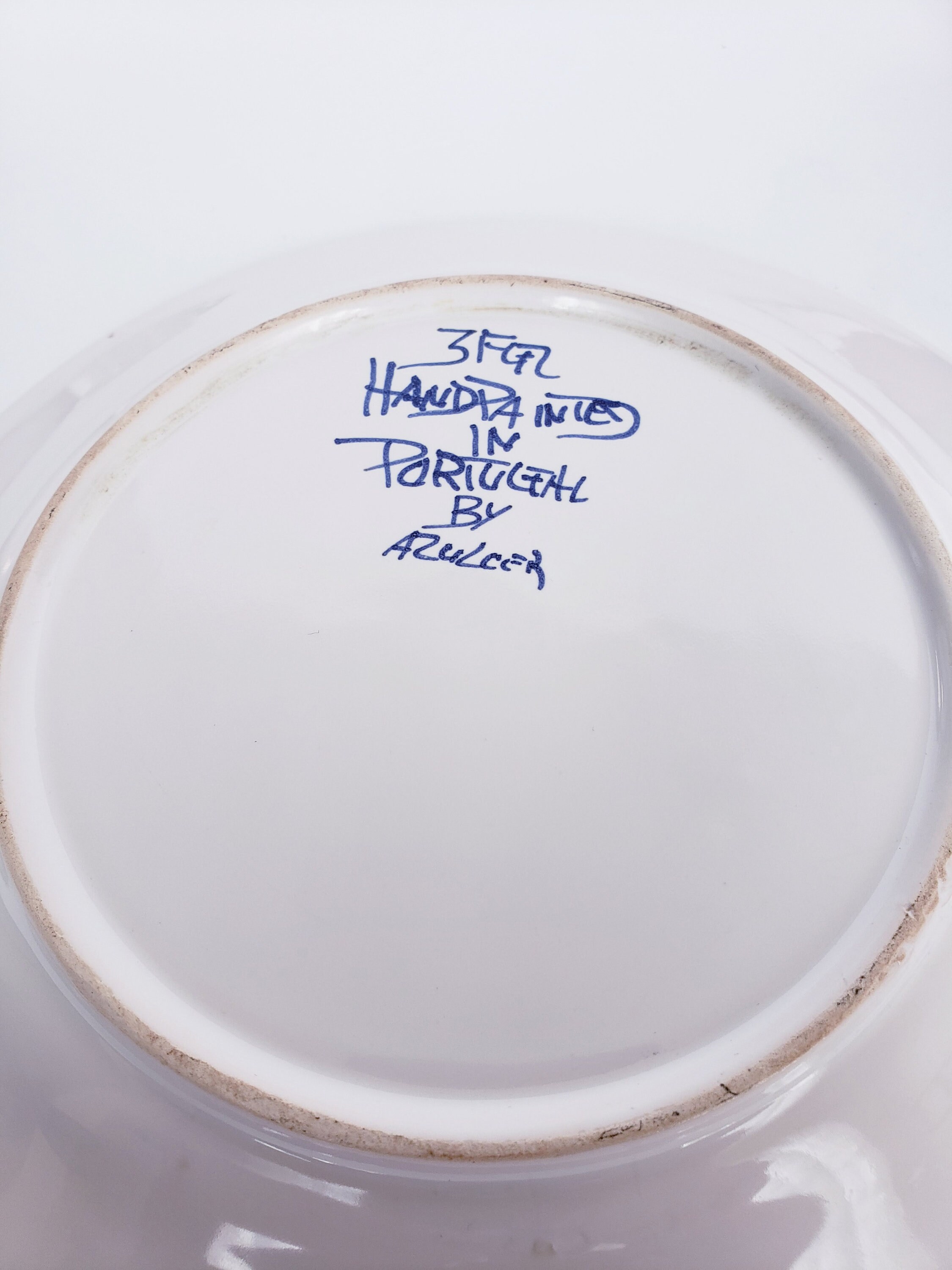 CECCONI CERAMICA 1970年代 皿 5枚セット Set of 2 Vintage Azulcer Ceramica Portugal Salad Plates with