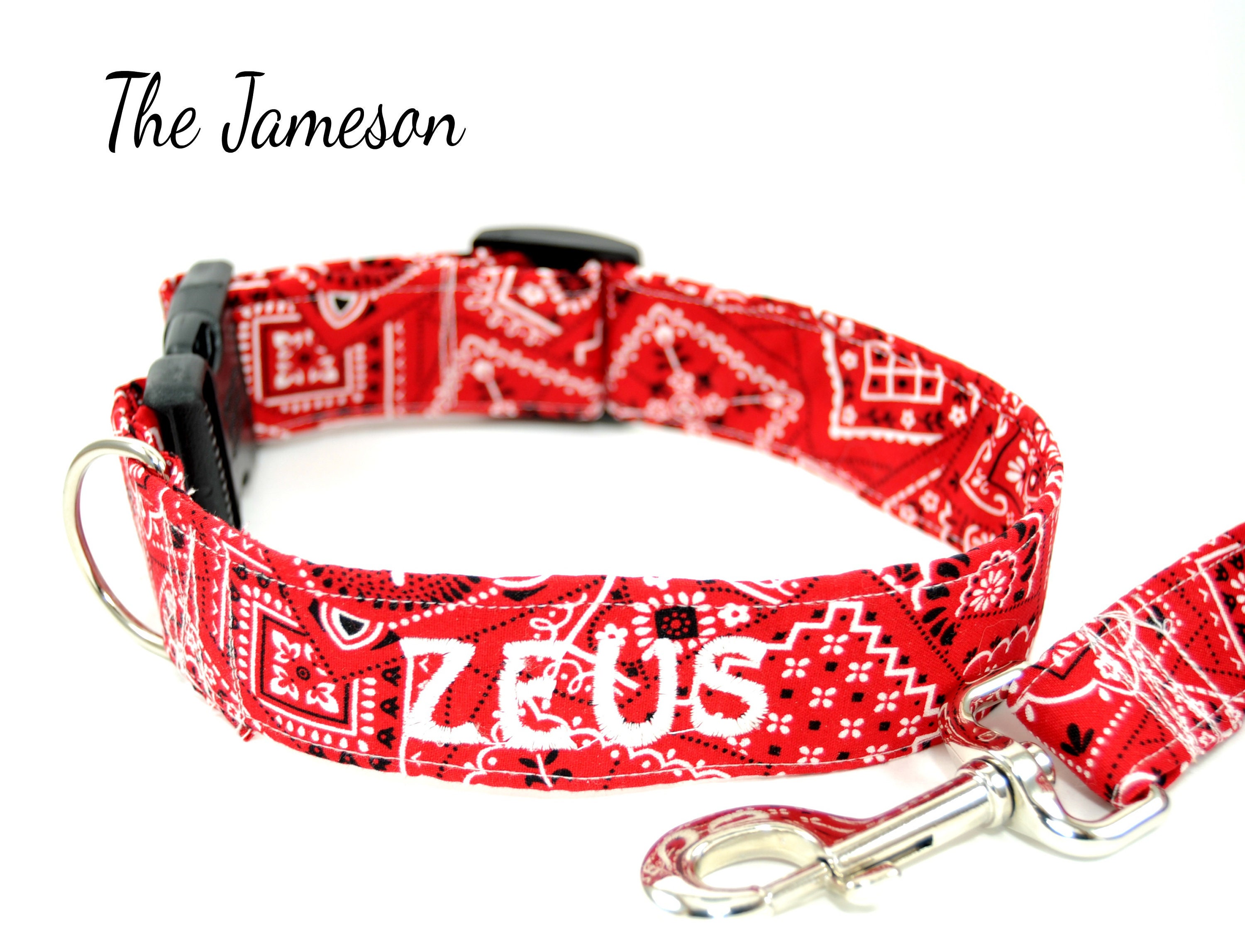 Collar del perro collar personalizado con el nombre collar Etsy