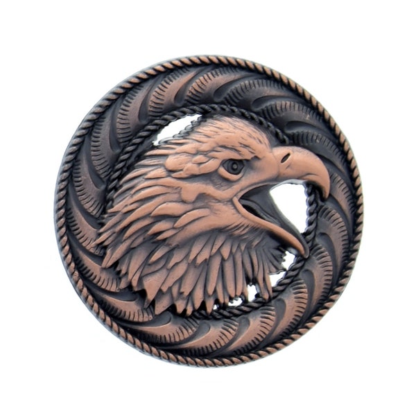 Copper Eagle Wood Badge Critter Concho