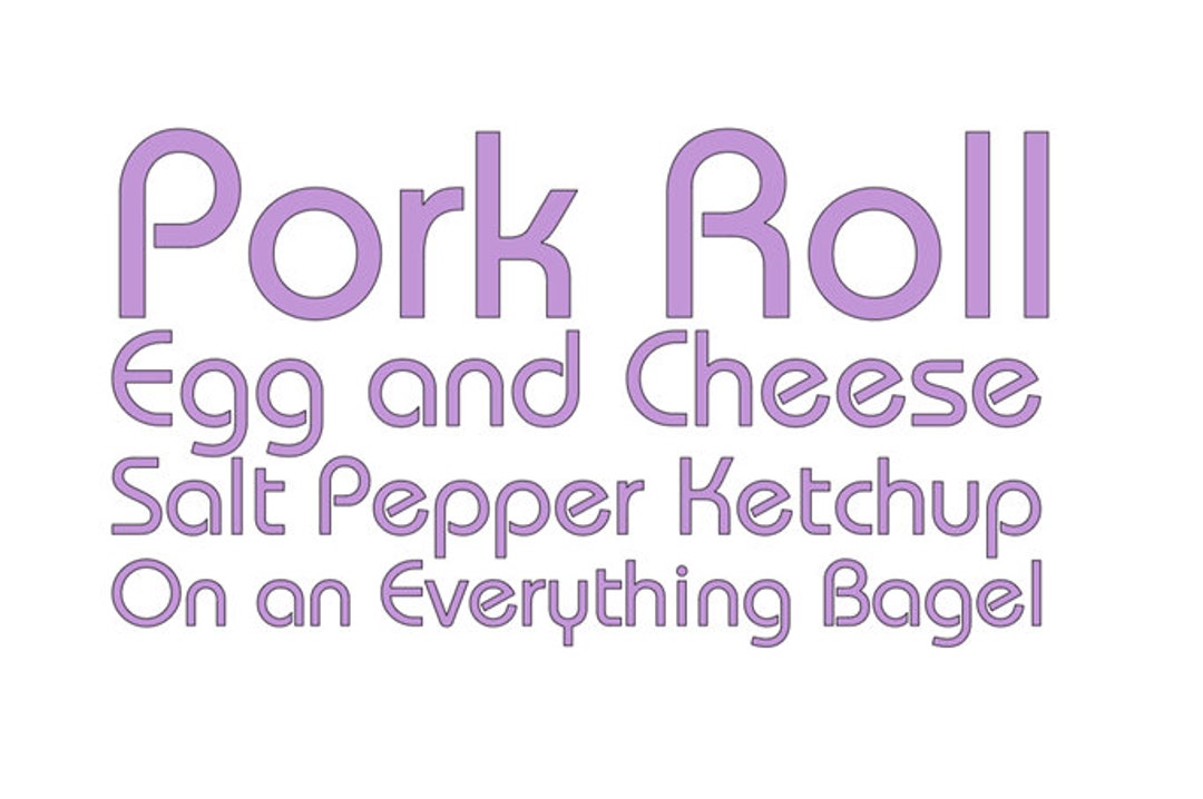 Car Decal Pork Roll Egg and Cheese SPK on a Bagel Etsy