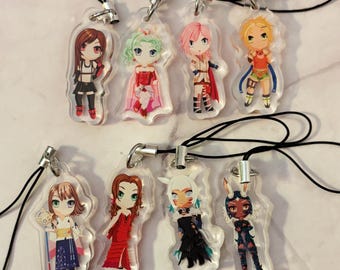 Final Fantasy Ladies phone charms