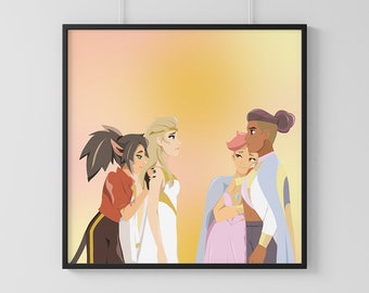 She-Ra Best Friend Squad Print Poster