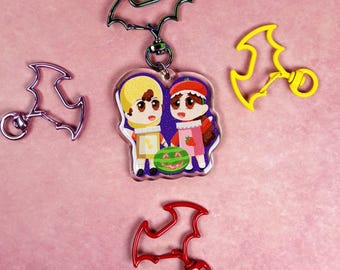 Summerween Twins Keychain Charm