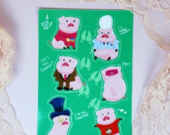 Waddles Dress-up Sticker Sheet