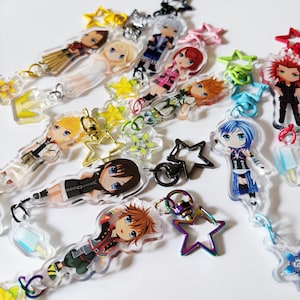Kingdom Hearts Dangle Keychain Charms