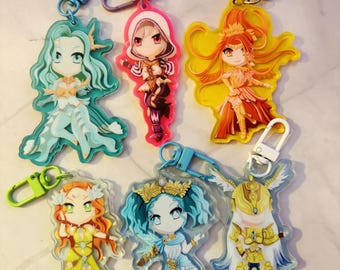 FFXIV Godess Chibi Keychains