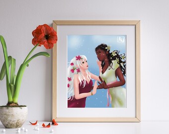 Flower Ladies OC Print