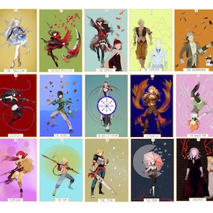 RWBY Tarot Card prints