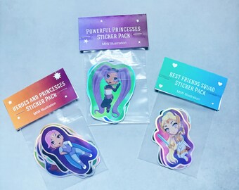 Powerful Princesses Sticker Packs