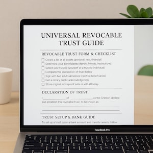 Universal Revocable Trust Guide (All States) | Printable Estate Planning PDF