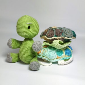 Amigurumi crochet Turtle Leia, PDF pattern image 4