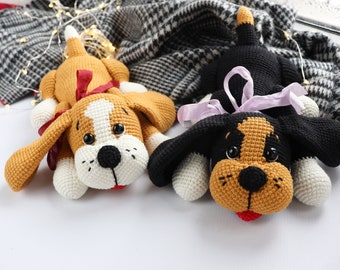 Сrochet dog pattern, crochet puppy pattern, crochet stuffed animals, amigurumi dog toy pattern