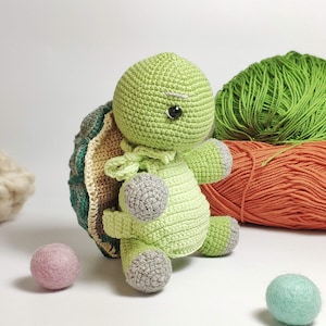 Amigurumi crochet Turtle Leia, PDF pattern