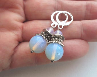 pendientes Piedra lunar Opalita