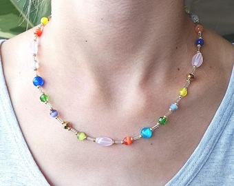 necklace in Mixed Beads match style