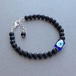 Evil Eye Armband schwarzer Onyx