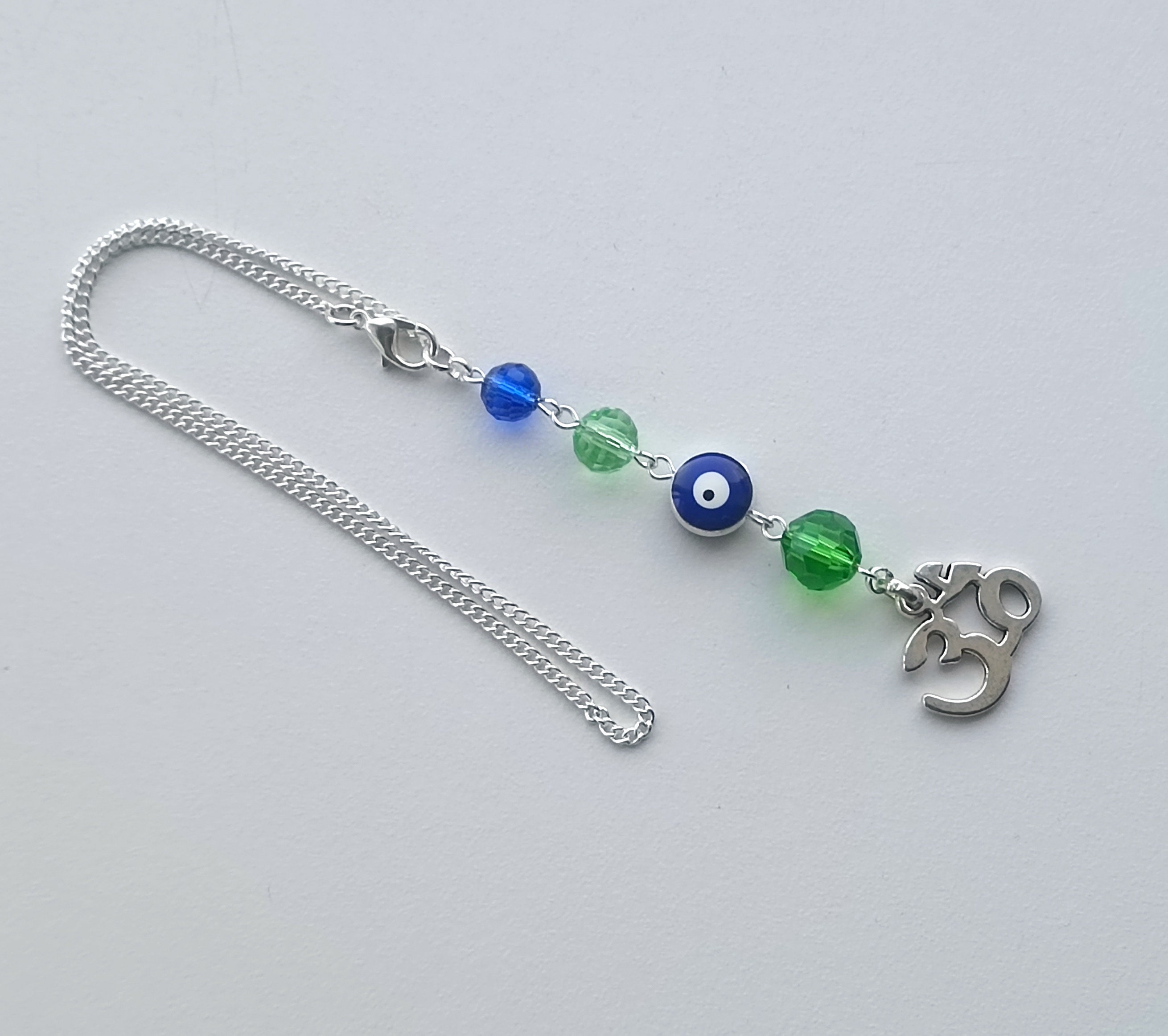 car rear view mirror charm, car accessories, pendant Om sign, Aum charm, YOGA, from evil eye
