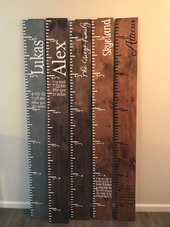 Personalized Wooden Growth Chart